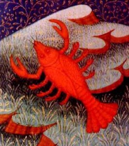 Cancer-PD-by-medieval book of astrology מזל סרטן. מקור: ויקיפדיה ברשיון שימוש חופשי PD. איור מתוך : medieval book of astrology