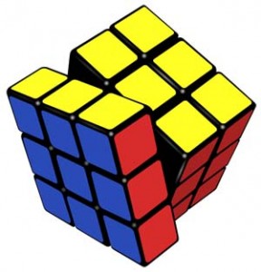 Rubik's_cube-cc3-by-sa-Kleiner מלאכת מחשבת. מקור: ויקיפדיה ברשיון שימוש cc3-by-sa. איור: Kleiner