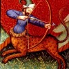 מזל קשת. מקור: ויקיפדיה ברשיון שימוש חופשי PD. איור מתוך: medieval book of astrology
